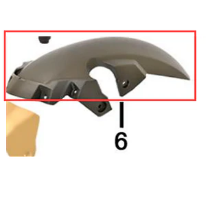 EXTENSION GUARDABARRO DELANTERO  200TT Rp