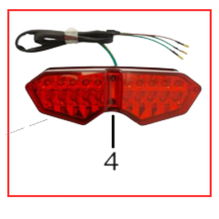 STOP LED ROJO NKD  1