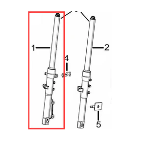 SUSPENSION DERECHA CR4 125 