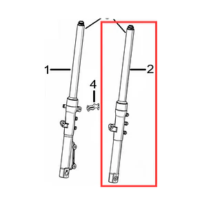 SUSPENSION IZQUIERDA CR4 125 