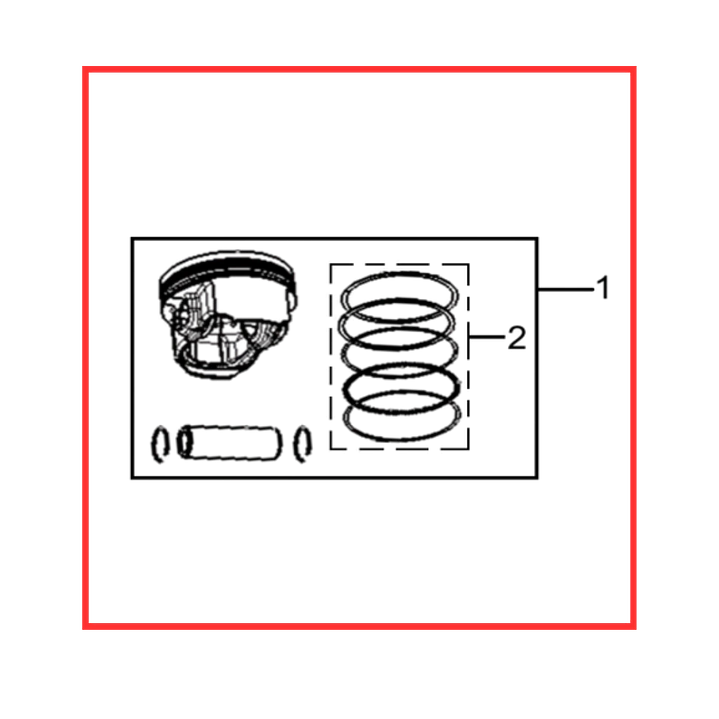 KIT PISTON 250 R 1