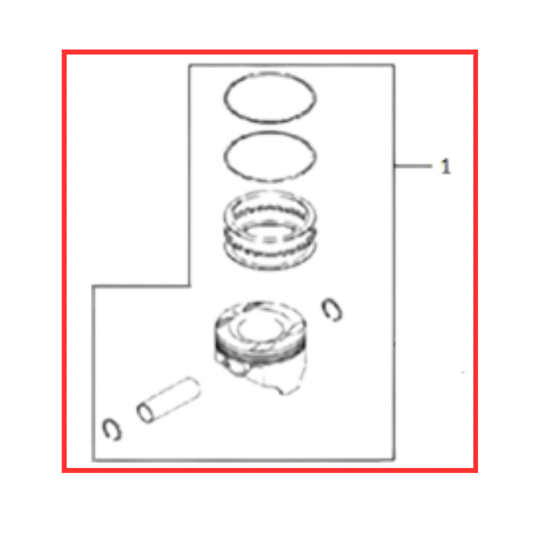 KIT PISTON VOGUE 300 DS  1