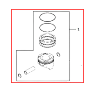KIT PISTON VOGUE 300 DS 