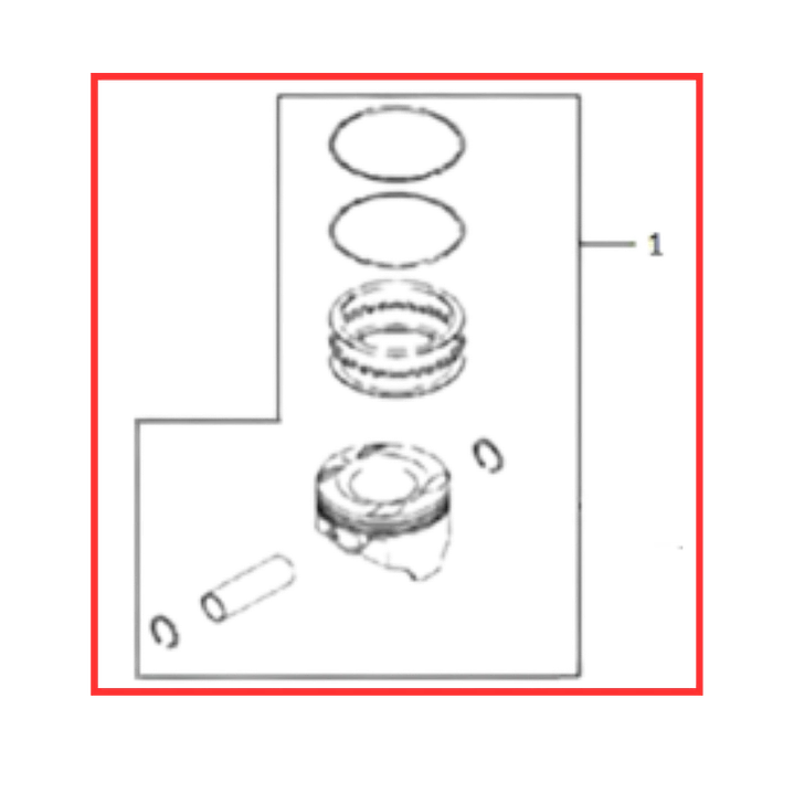 KIT PISTON VOGUE 300 DS  1