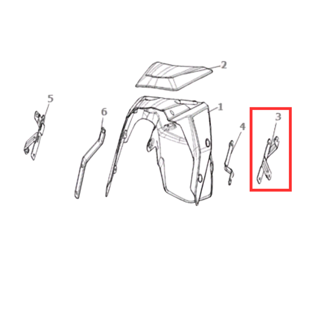 SOPORTE DE GUARDABARRO DELANTERO 1 DE VOGUE 300 DS 1