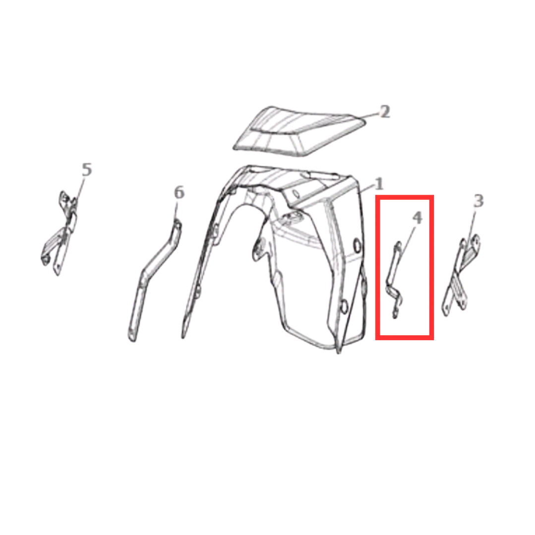 SOPORTE DE GUARDABARRO DELANTERO 2 DE VOGUE 300 DS 1