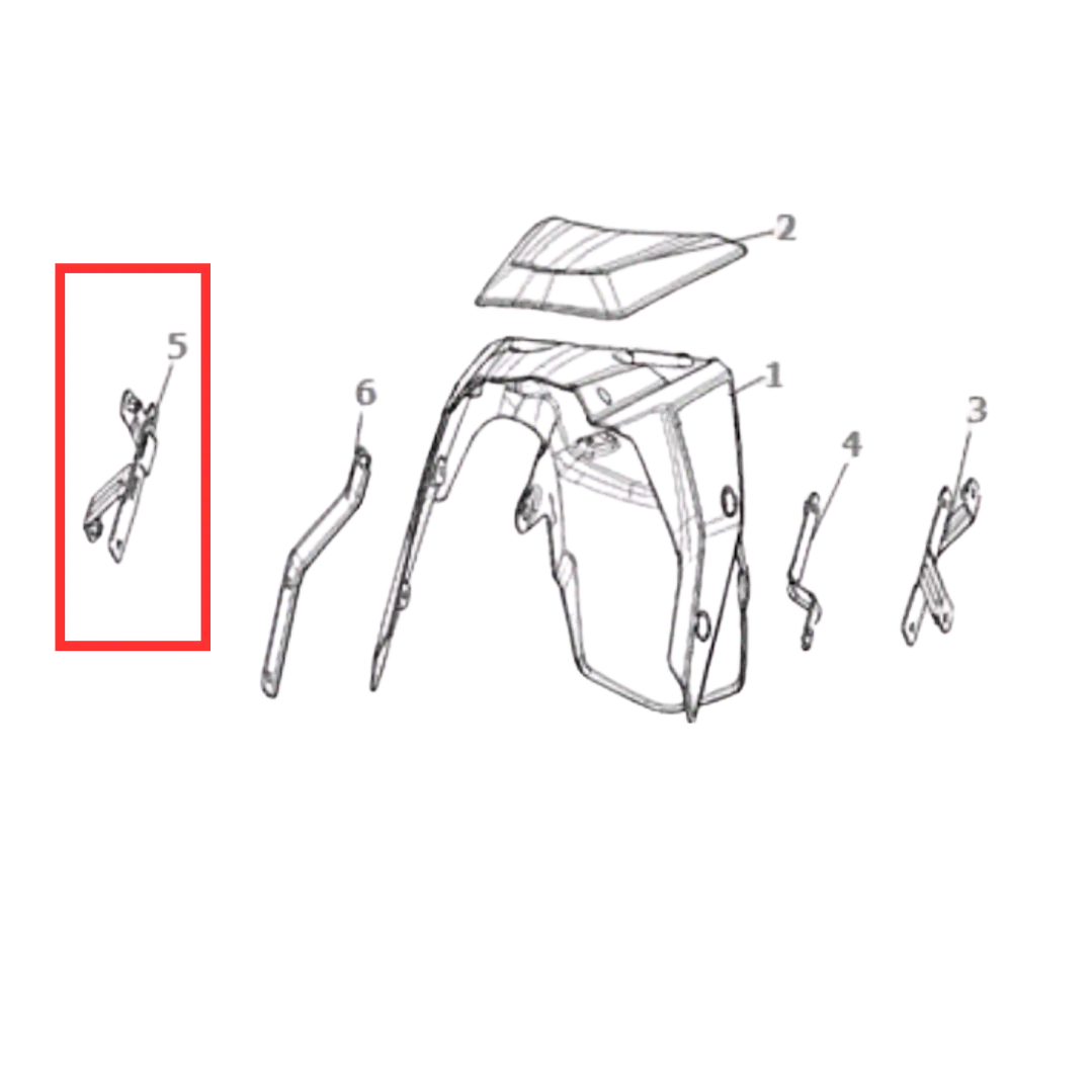 SOPORTE DE GUARDABARRO DELANTERO 3 DE VOGUE 300 DS 1