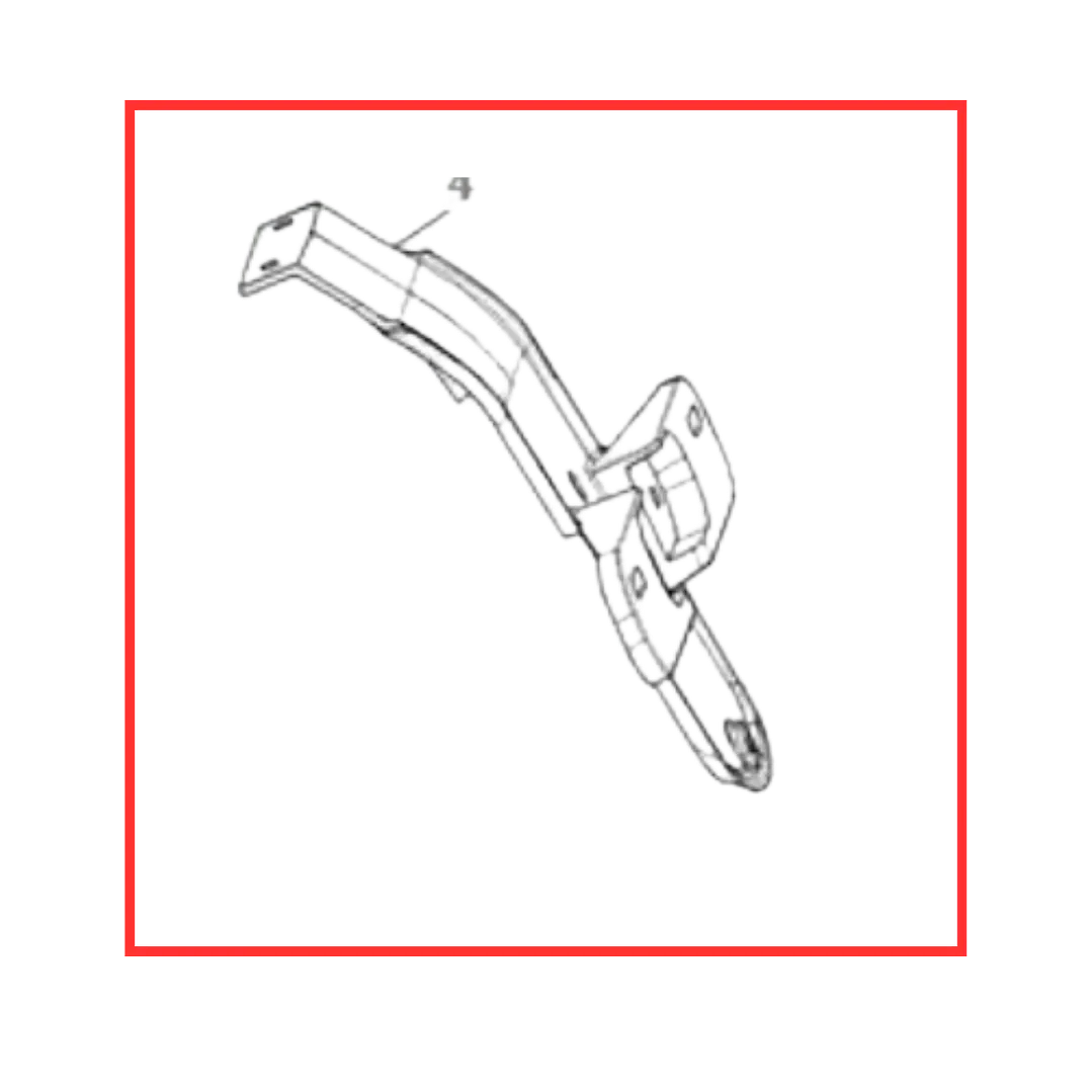 SOPORTE DE PLACA DE VOGUE 300 DS 1