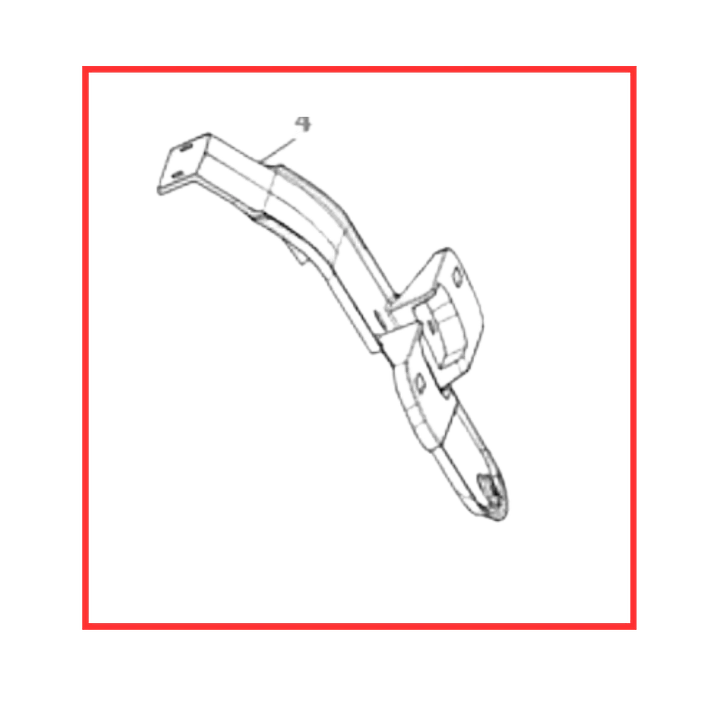 SOPORTE DE PLACA DE VOGUE 300 DS 1