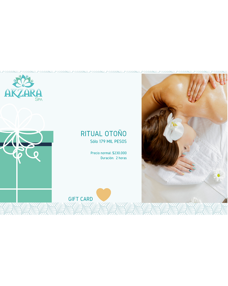 Ritual Otoño Akzara Spa Medellin - Precio Especial! / Autumn Ritual - Special price!