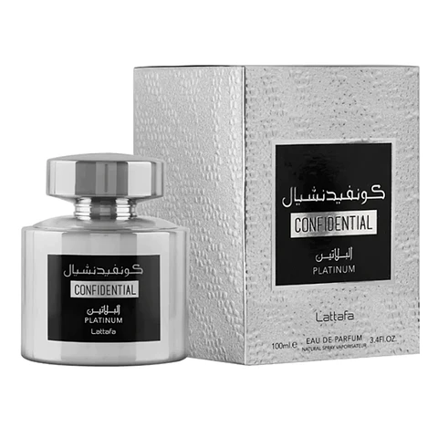 Confidential Platinum Lattafa EDP 100ml Hombre