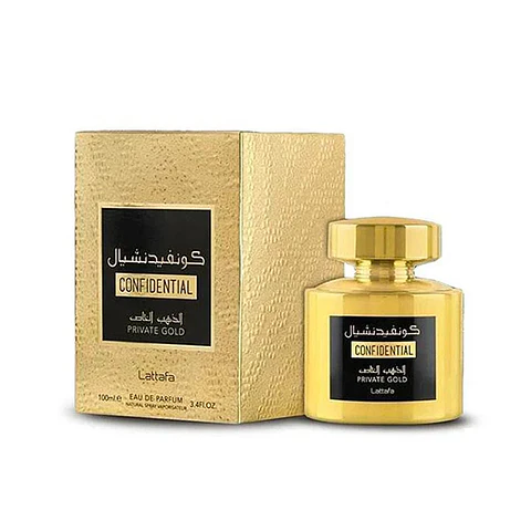 Confidential Private Gold De Lattafa EDP 100ml Unisex