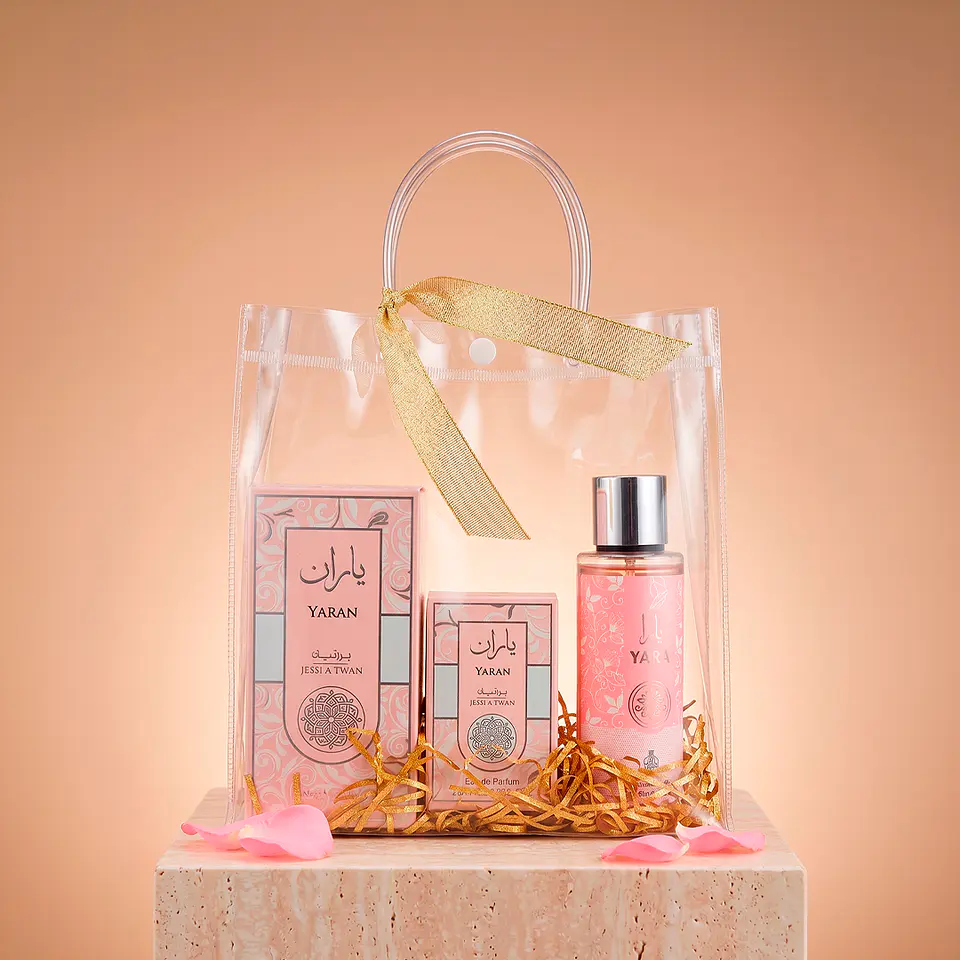 Estuche YARAN Perfume 100ml + Body Mist 250ml + Mini para Cartera 25ml 1