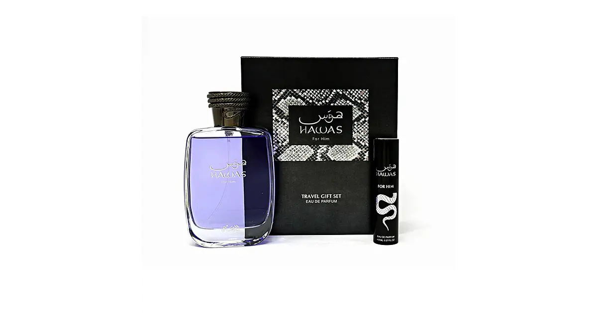 Estuche Hawas For Him De Rasasi EDP 100ml + 8ml Hombre