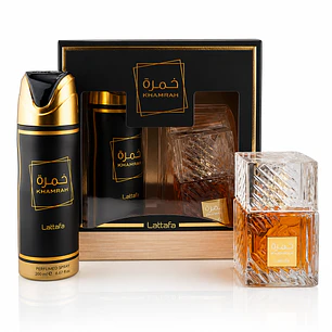 Set Lattafa Khamrah – Eau de Parfum 100ml + Body Spray 200ml