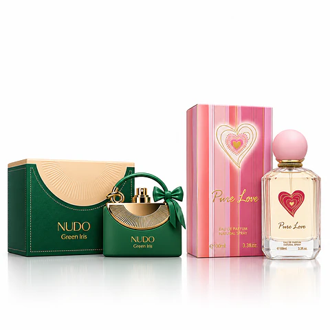 Nudo Green Iris 100 ml + Pure Love Pink 100 ml