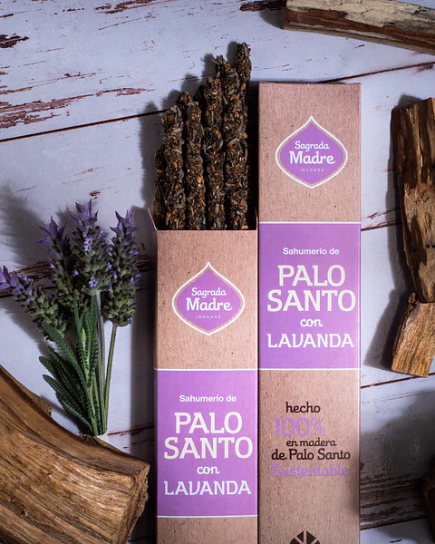 Sahumerio Palo Santo Lavanda