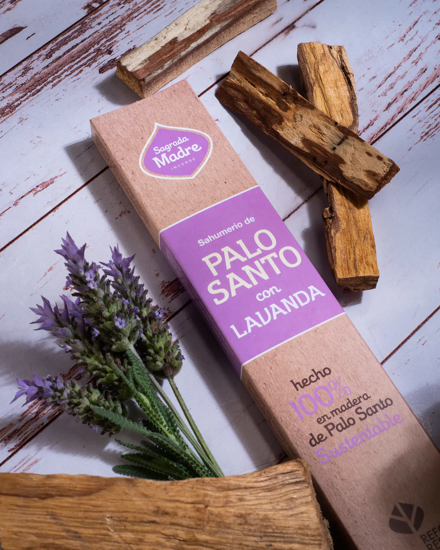 Sahumerio Palo Santo Lavanda 2
