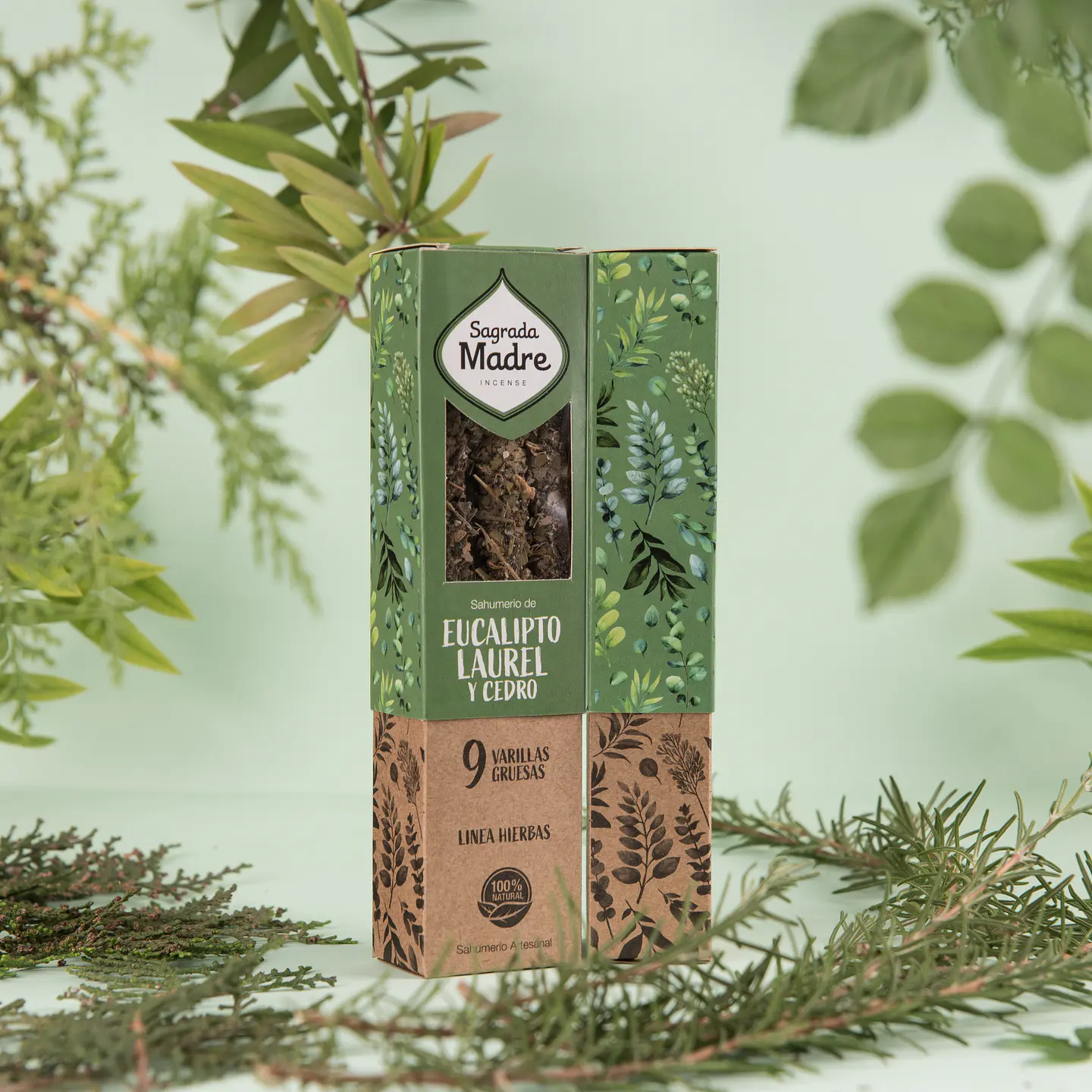 Sahumerio Herbal Eucalipto, Laurel & Cedro 2