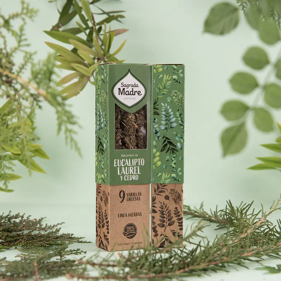 Sahumerio Herbal Eucalipto, Laurel & Cedro 2