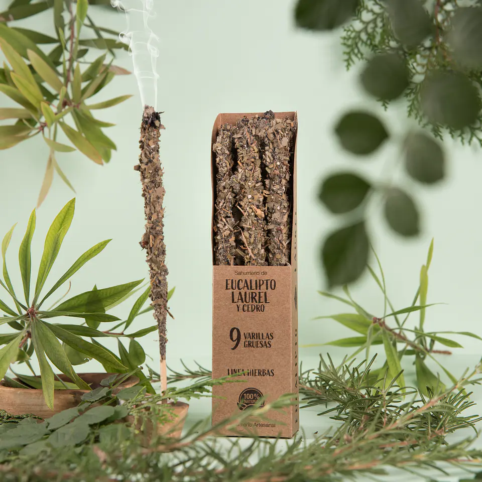 Sahumerio Herbal Eucalipto, Laurel & Cedro 3