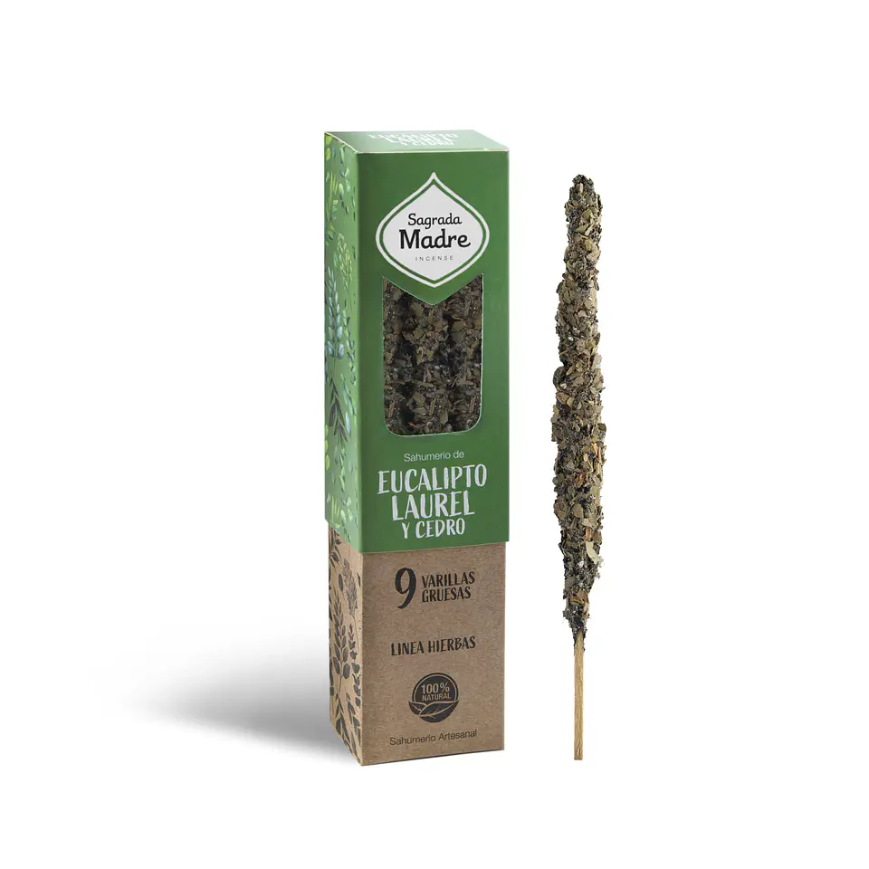 Sahumerio Herbal Eucalipto, Laurel & Cedro 4