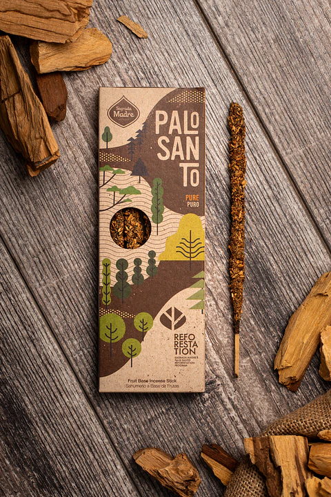 Sahumerio Palo Santo Corto - Palo Santo Puro    