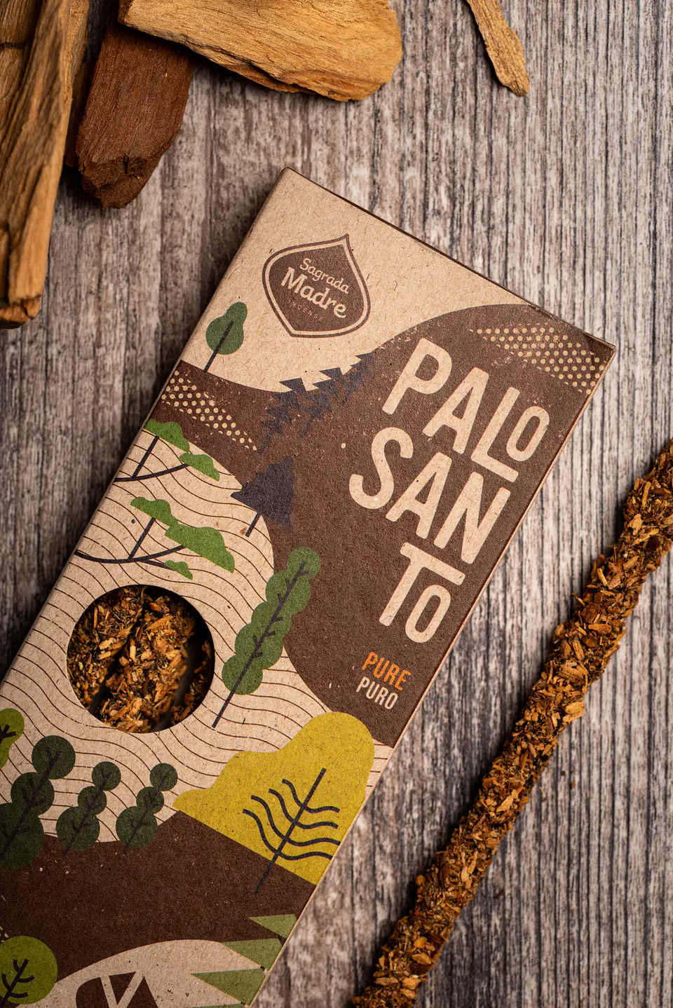 Sahumerio Palo Santo Corto - Palo Santo Puro     2