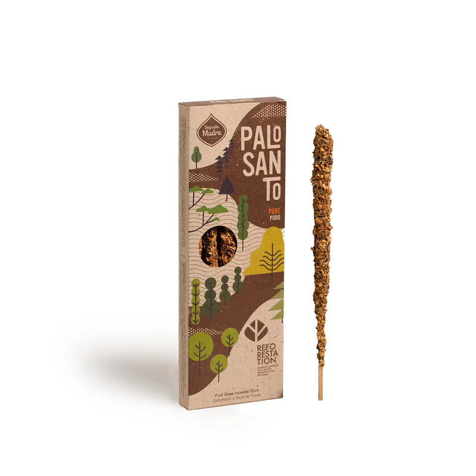 Sahumerio Palo Santo Corto - Palo Santo Puro     5