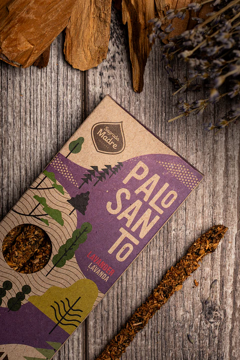 Sahumerio Palo Santo Corto - Palo Santo & Lavanda