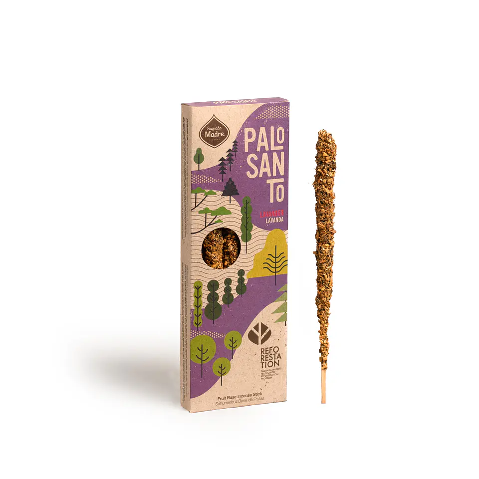 Sahumerio Palo Santo Corto - Palo Santo & Lavanda 4