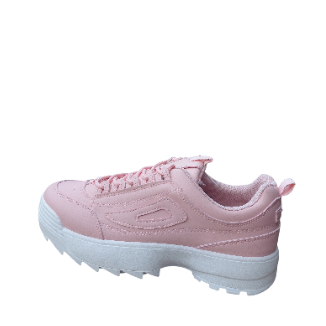 zapatilla rosa con plataforma  1