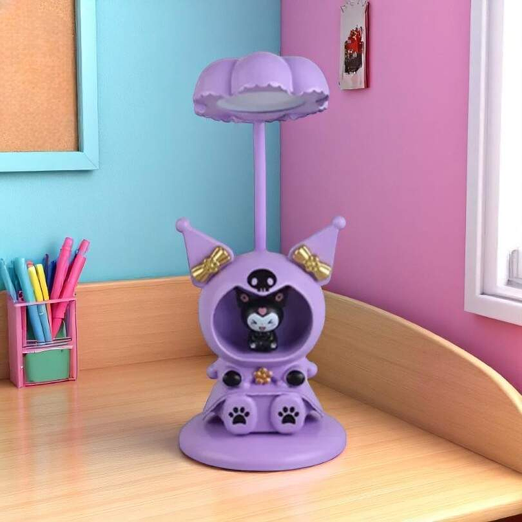 Lampara Led Kuromi Morada Con Sacapuntas 1