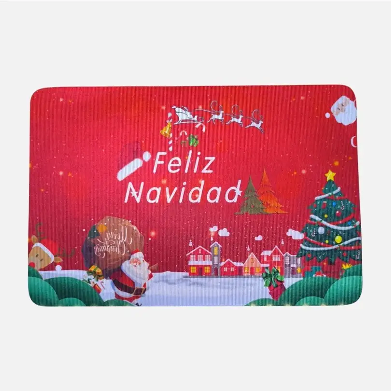 Alfombra Navideña, Tapete Limpia pies 60X40 Cm 4