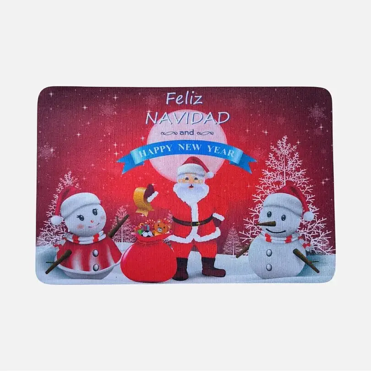 Alfombra Navideña, Tapete Limpia pies 60X40 Cm 5