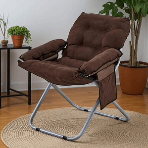 Silla Reposera Tipo Sillón Plegable Café