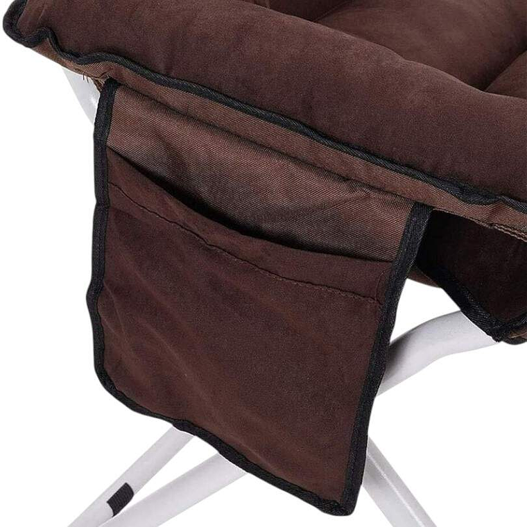Silla Reposera Tipo Sillón Plegable Café 2
