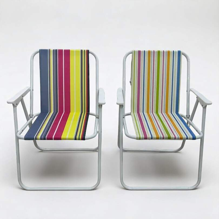 Silla De Playa Plegable Multicolor 3