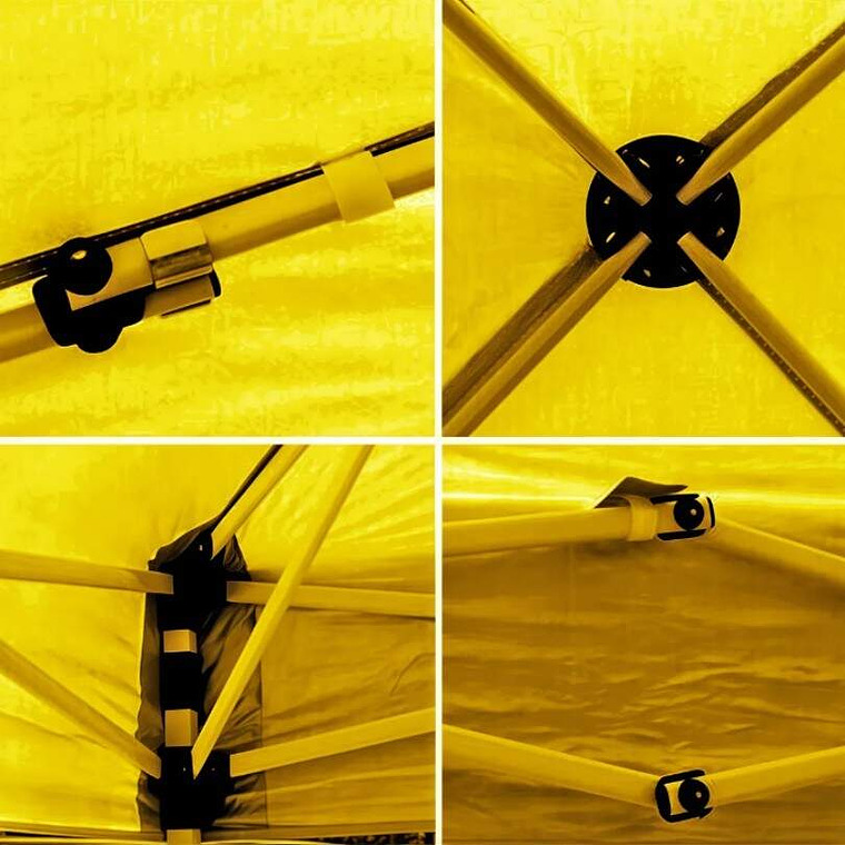 Carpa Techo Toldo Lona Impermeable 3X3 Rosada 2