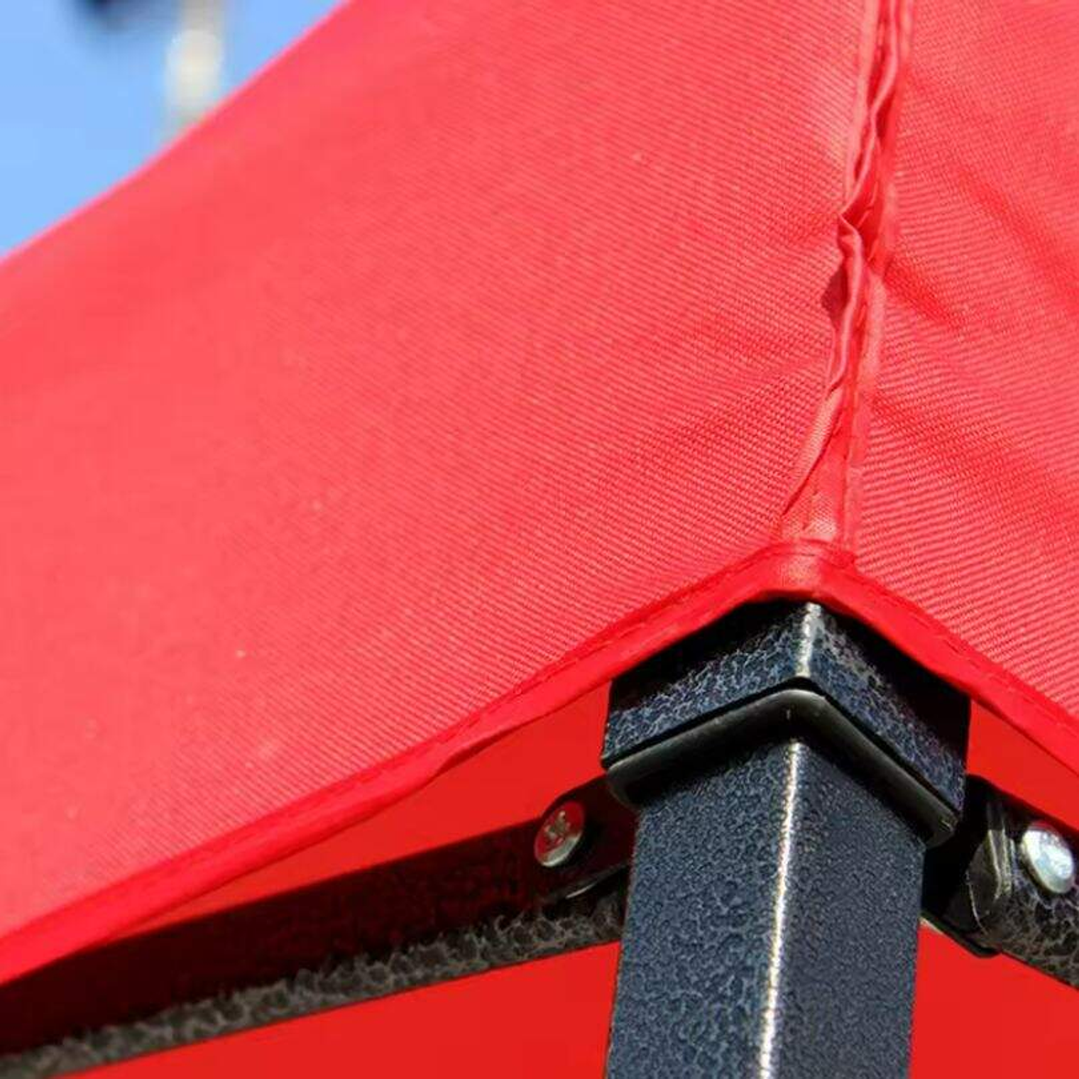 Carpa Techo Toldo Lona Impermeable 3X3 Roja 2
