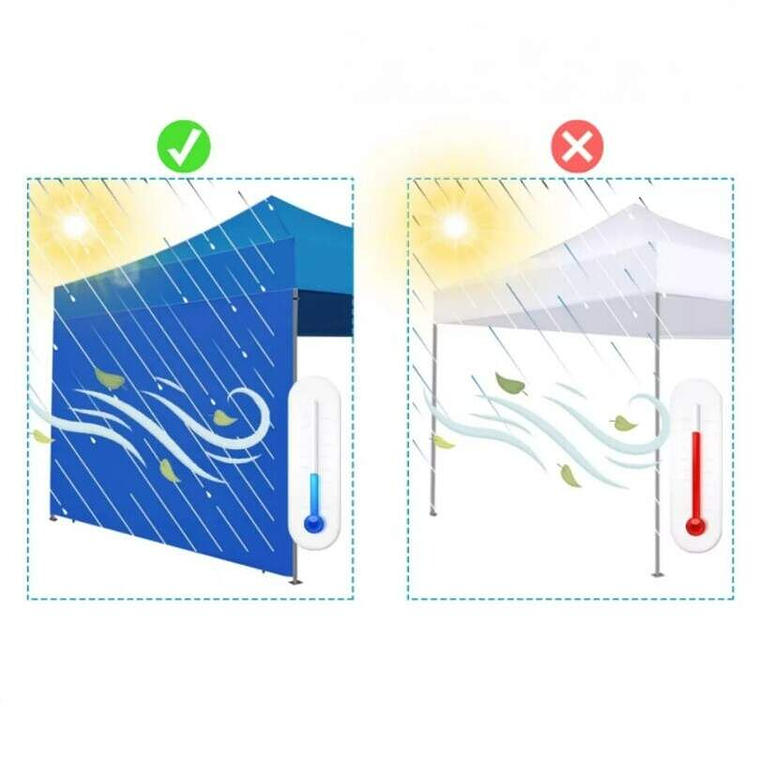 Lateral Toldo 3X3 Azul 3