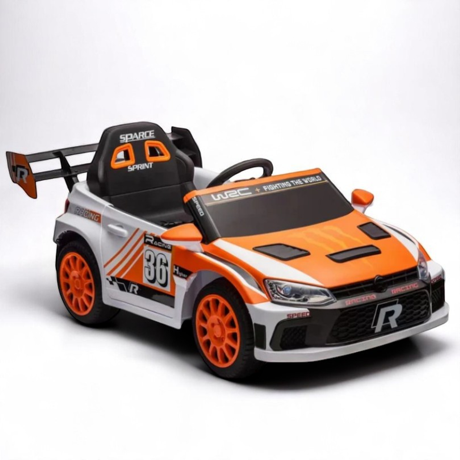 Auto Electrico Deportivo Drift Naranjo 1