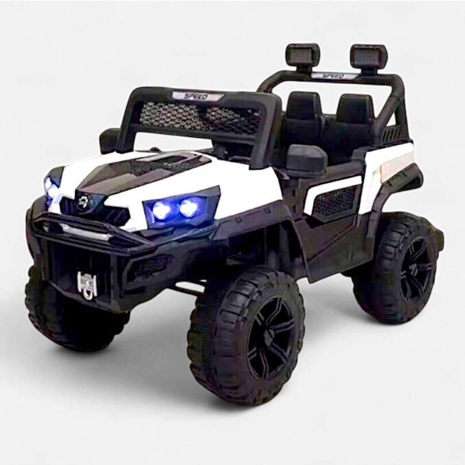 Auto Electrico Monster Blanco 1