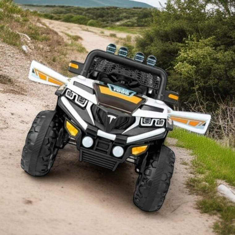 Auto Electrico Gran Jeep Blanco 7