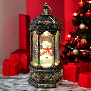 Lampara Led Deco Torre Navideña 15x6 cm