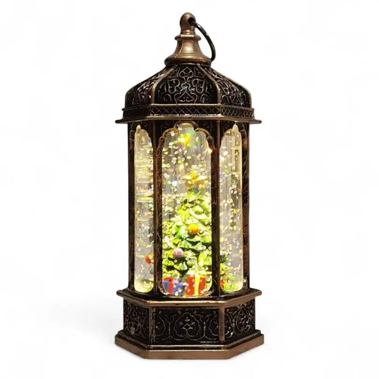 Lampara Led Deco Torre Navideña 15x6 cm 4