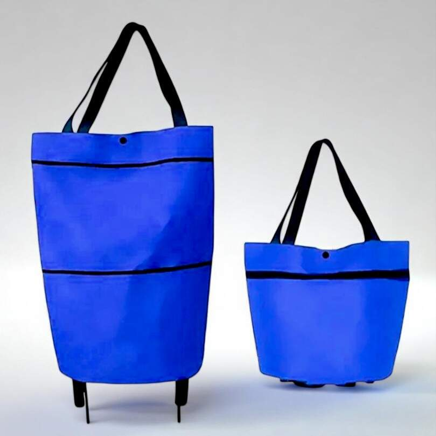 Carrito Plegable Con Ruedas Azul 1