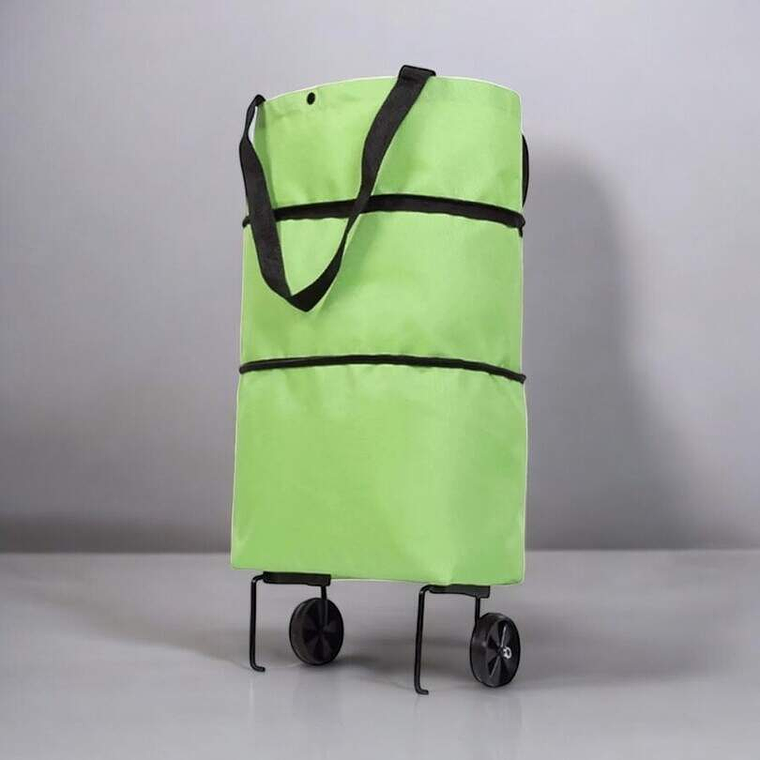 Carrito Plegable Con Ruedas Verde 1
