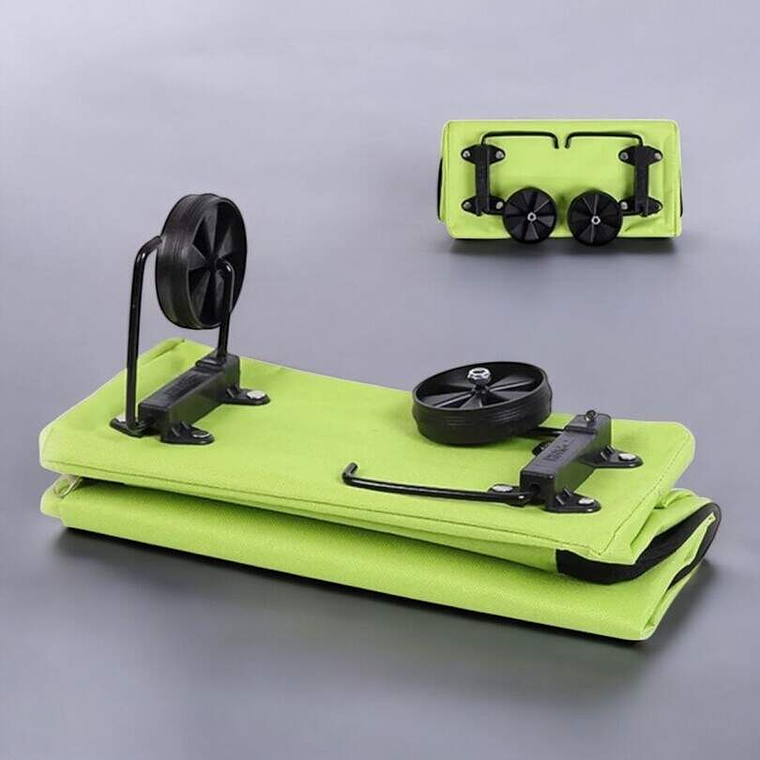 Carrito Plegable Con Ruedas Verde 2