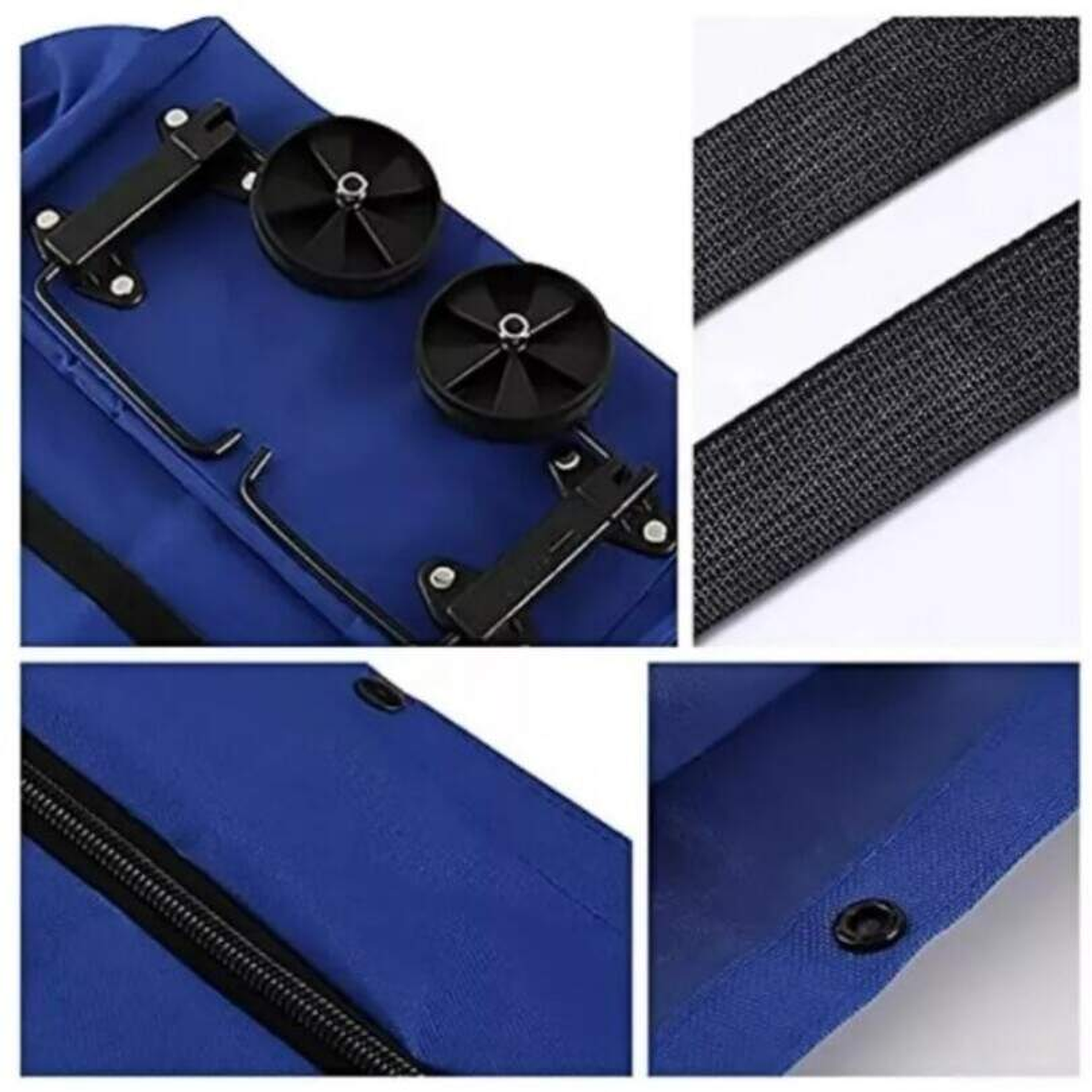 Carrito Plegable Con Ruedas Azul 3